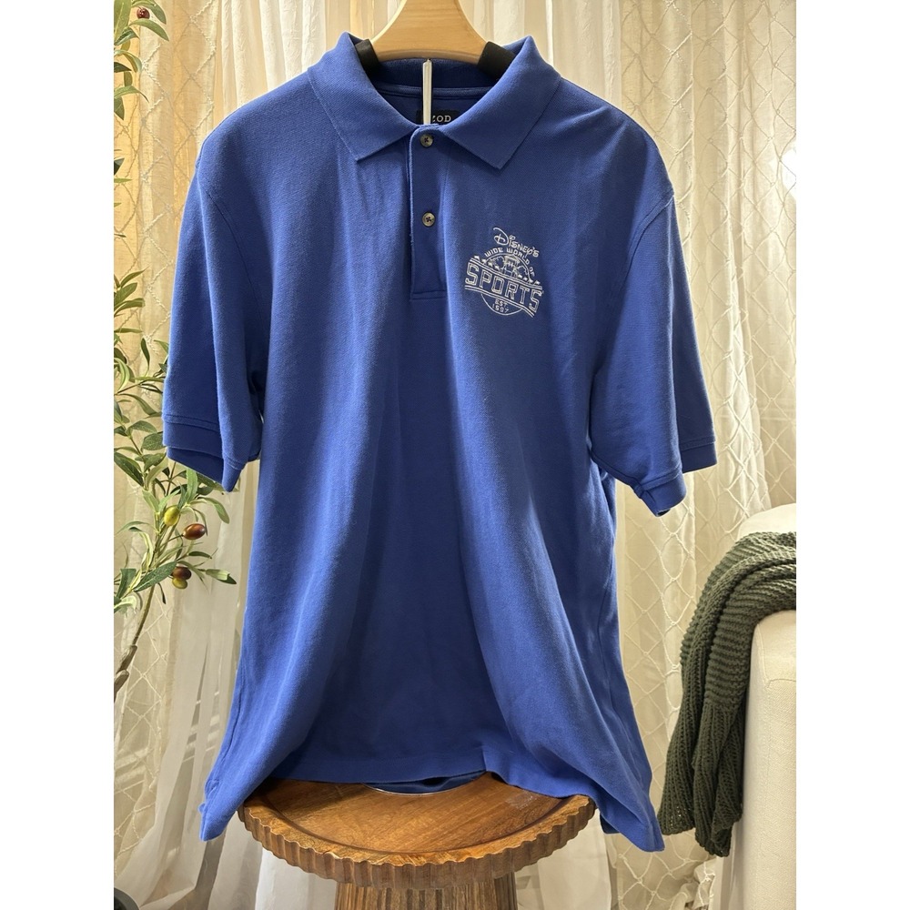 Disney Wide World Of‎ Sports Polo Medium iPod PFX Blue